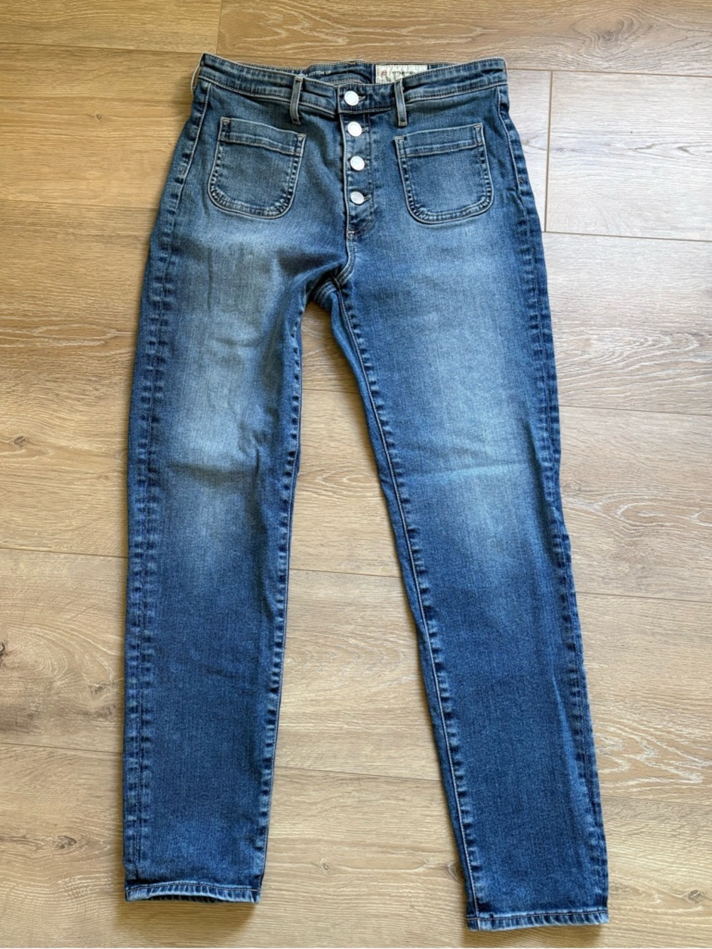 Adriano Goldschmied x Anthropologie Vintage Stevie Button Up Jeans | Size 30R
